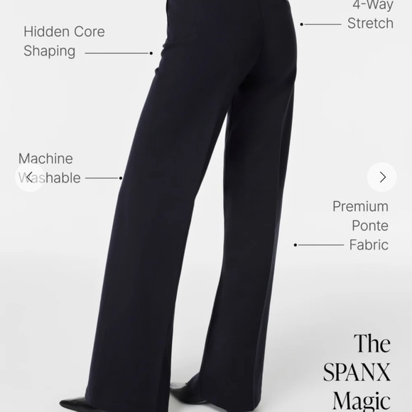 NWT Spanx Perf Women's Black Wide-Leg Pants size small - Picture 9 of 10
